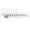 vidaXL Bed Frame without Mattress White Super King Size Solid Wood Pine