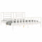 vidaXL Bed Frame without Mattress White 200x200 cm Solid Wood Pine