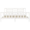 vidaXL Bed Frame without Mattress White 200x200 cm Solid Wood Pine