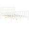 vidaXL Bed Frame without Mattress White 140x190 cm Solid Wood Pine