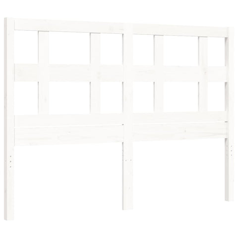 vidaXL Bed Frame without Mattress White 140x190 cm Solid Wood Pine