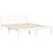 vidaXL Bed Frame without Mattress White 140x190 cm Solid Wood Pine