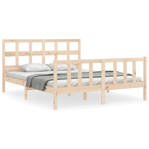vidaXL Bed Frame without Mattress 160x200 cm Solid Wood Pine