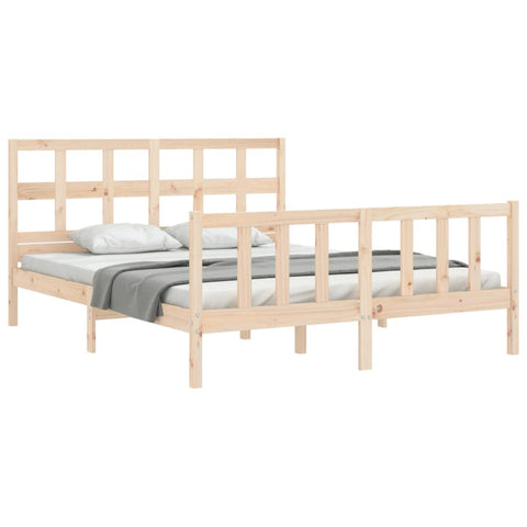 vidaXL Bed Frame without Mattress 160x200 cm Solid Wood Pine