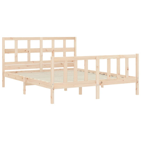 vidaXL Bed Frame without Mattress 160x200 cm Solid Wood Pine