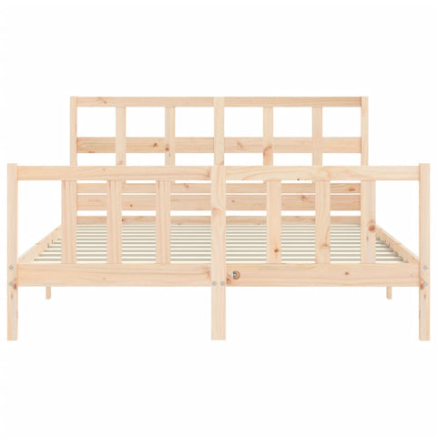 vidaXL Bed Frame without Mattress 160x200 cm Solid Wood Pine