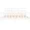 vidaXL Bed Frame without Mattress White 200x200 cm Solid Wood Pine