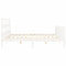 vidaXL Bed Frame without Mattress White 200x200 cm Solid Wood Pine