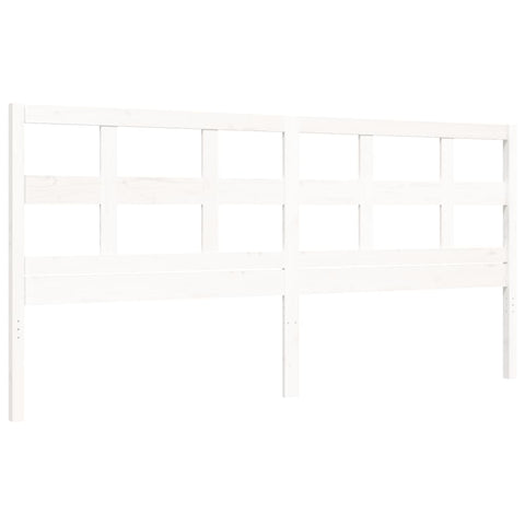vidaXL Bed Frame without Mattress White 200x200 cm Solid Wood Pine