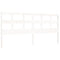 vidaXL Bed Frame without Mattress White 200x200 cm Solid Wood Pine