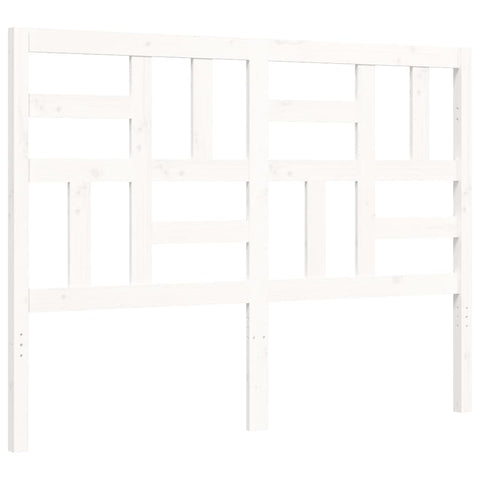 vidaXL Bed Frame without Mattress White 140x190 cm Solid Wood Pine