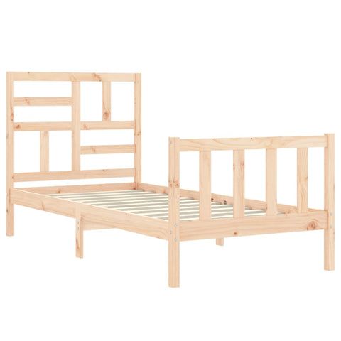 vidaXL Bed Frame without Mattress 90x200 cm Solid Wood Pine