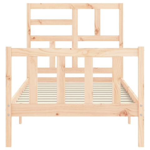 vidaXL Bed Frame without Mattress 90x200 cm Solid Wood Pine