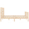 vidaXL Bed Frame without Mattress King Size Solid Wood Pine