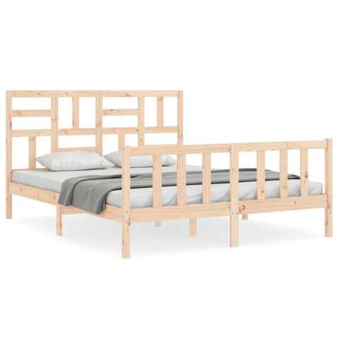 vidaXL Bed Frame without Mattress 160x200 cm Solid Wood Pine