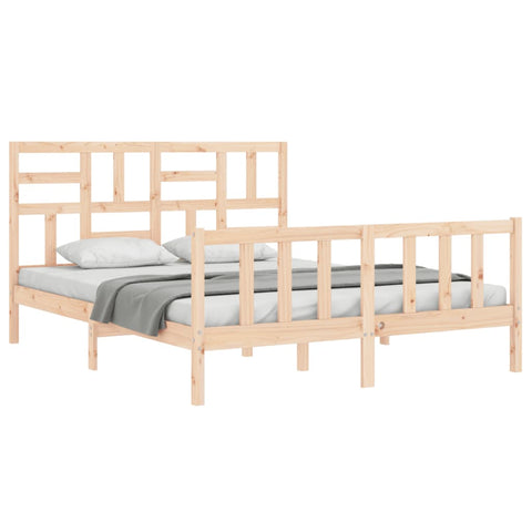 vidaXL Bed Frame without Mattress 160x200 cm Solid Wood Pine