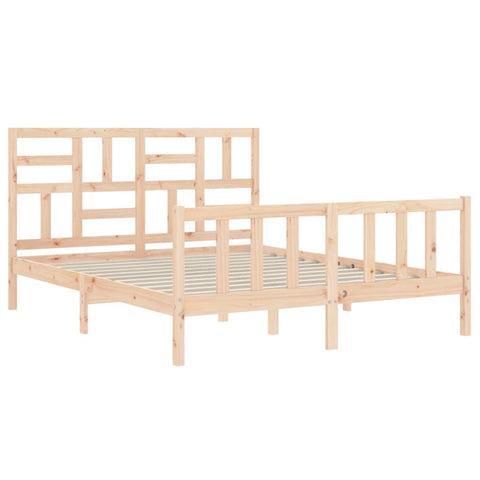 vidaXL Bed Frame without Mattress 160x200 cm Solid Wood Pine