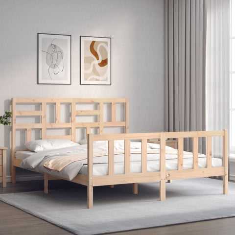 vidaXL Bed Frame without Mattress 160x200 cm Solid Wood Pine