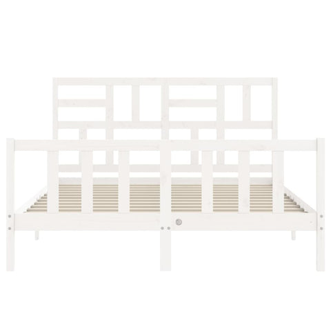 vidaXL Bed Frame without Mattress White 160x200 cm Solid Wood Pine
