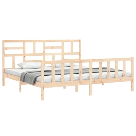 vidaXL Bed Frame without Mattress 200x200 cm Solid Wood Pine