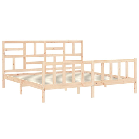 vidaXL Bed Frame without Mattress 200x200 cm Solid Wood Pine