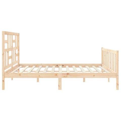 vidaXL Bed Frame without Mattress 200x200 cm Solid Wood Pine