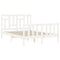 vidaXL Bed Frame without Mattress White 140x190 cm Solid Wood Pine