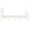 vidaXL Bed Frame without Mattress White 140x190 cm Solid Wood Pine