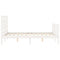 vidaXL Bed Frame without Mattress White 140x200 cm Solid Wood Pine