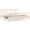 vidaXL Bed Frame without Mattress 200x200 cm Solid Wood Pine