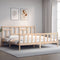 vidaXL Bed Frame without Mattress 200x200 cm Solid Wood Pine