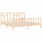 vidaXL Bed Frame without Mattress 200x200 cm Solid Wood Pine