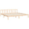 vidaXL Bed Frame without Mattress 200x200 cm Solid Wood Pine