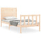vidaXL Bed Frame without Mattress 100x200 cm Solid Wood Pine