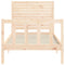 vidaXL Bed Frame without Mattress 100x200 cm Solid Wood Pine
