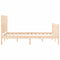 vidaXL Bed Frame without Mattress 140x200 cm Solid Wood Pine
