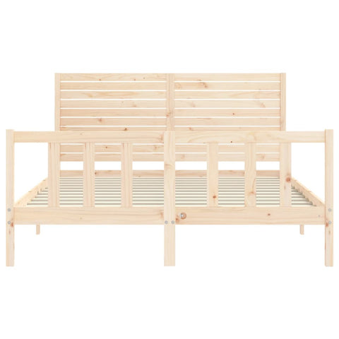 vidaXL Bed Frame without Mattress 160x200 cm Solid Wood Pine