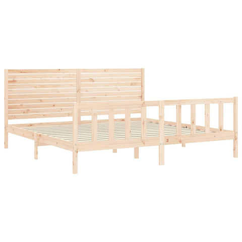 vidaXL Bed Frame without Mattress 200x200 cm Solid Wood Pine