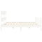 vidaXL Bed Frame without Mattress White Super King Size Solid Wood Pine