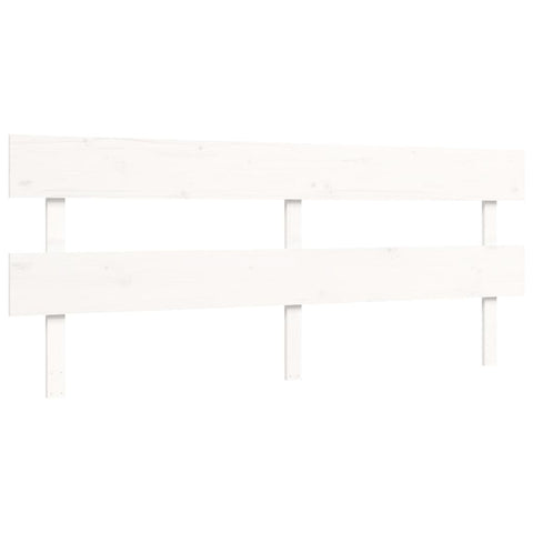 vidaXL Bed Frame without Mattress White Super King Size Solid Wood Pine