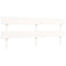 vidaXL Bed Frame without Mattress White Super King Size Solid Wood Pine