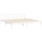 vidaXL Bed Frame without Mattress White Super King Size Solid Wood Pine