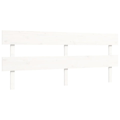 vidaXL Bed Frame without Mattress White 200x200 cm Solid Wood Pine