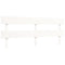 vidaXL Bed Frame without Mattress White 200x200 cm Solid Wood Pine