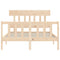 vidaXL Bed Frame without Mattress 140x190 cm Solid Wood Pine