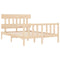 vidaXL Bed Frame without Mattress 140x200 cm Solid Wood Pine