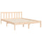 vidaXL Bed Frame without Mattress 140x200 cm Solid Wood Pine