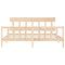 vidaXL Bed Frame without Mattress 200x200 cm Solid Wood Pine
