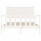 vidaXL Bed Frame without Mattress White 140x190 cm Solid Wood Pine