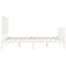 vidaXL Bed Frame without Mattress White 140x190 cm Solid Wood Pine